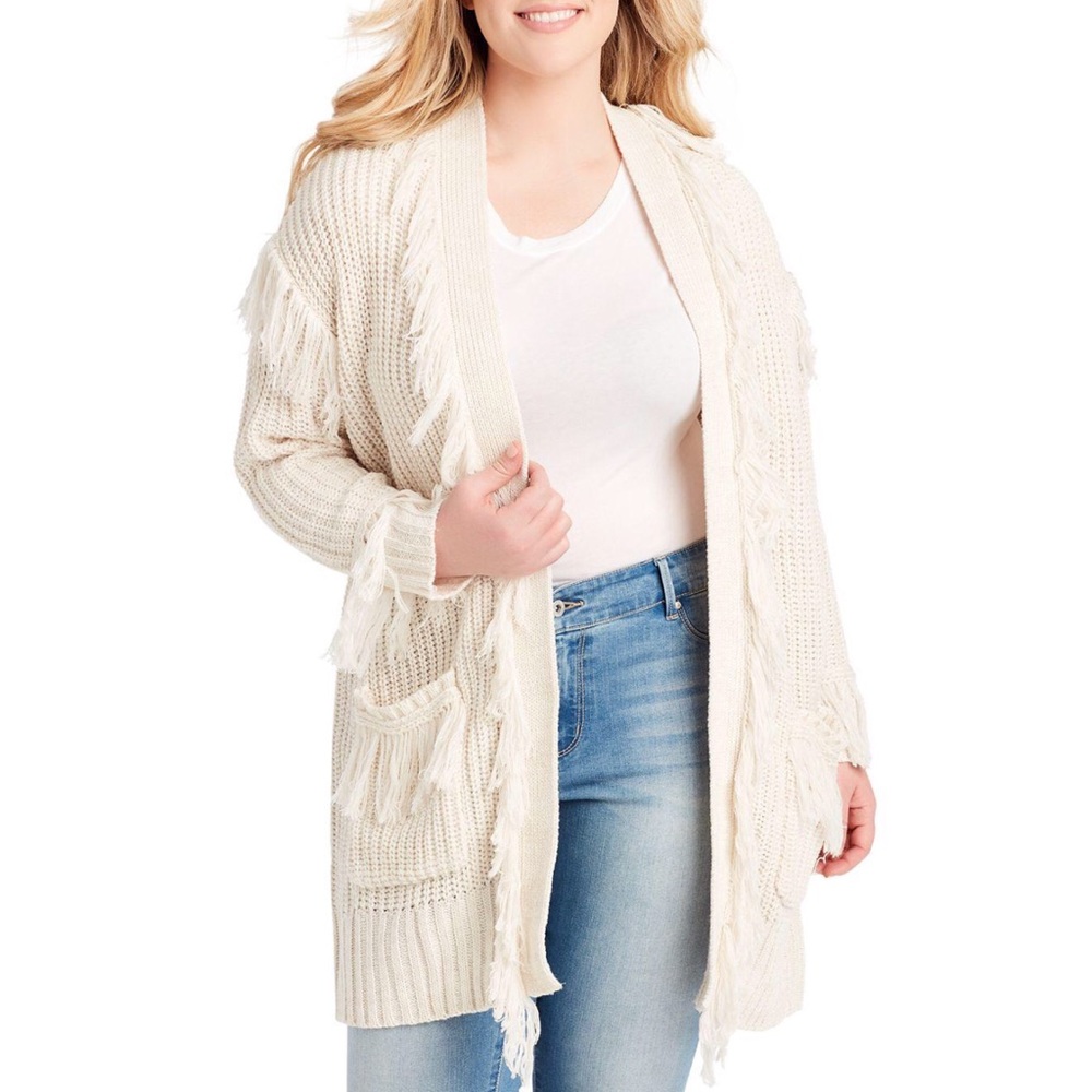 NWT Jessica Simpson Yuki Fringe Cardigan - Small